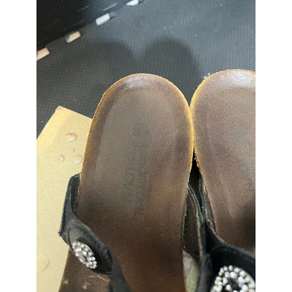 Naot Womens Marissa Wedge Slide Straps Sandals Madras Black Size 40 US 9 - Picture 5 of 9